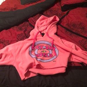 Daria Sick Sad World Pink Cropped Hoodie